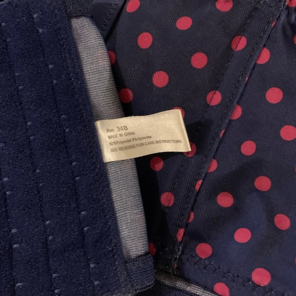 34B Beautiful Blue & Pink Polka-Dot Bra - Picture 6 of 9